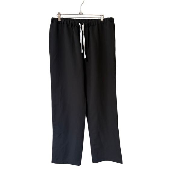 FIGS Men's Medium SHORT Pisco Basic Black Scrub Pants - Picture 1 of 5